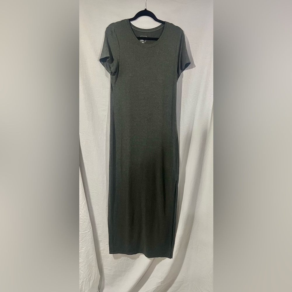 Eileen fisher jersey knit Grey dress Medium - Picture 2 of 5